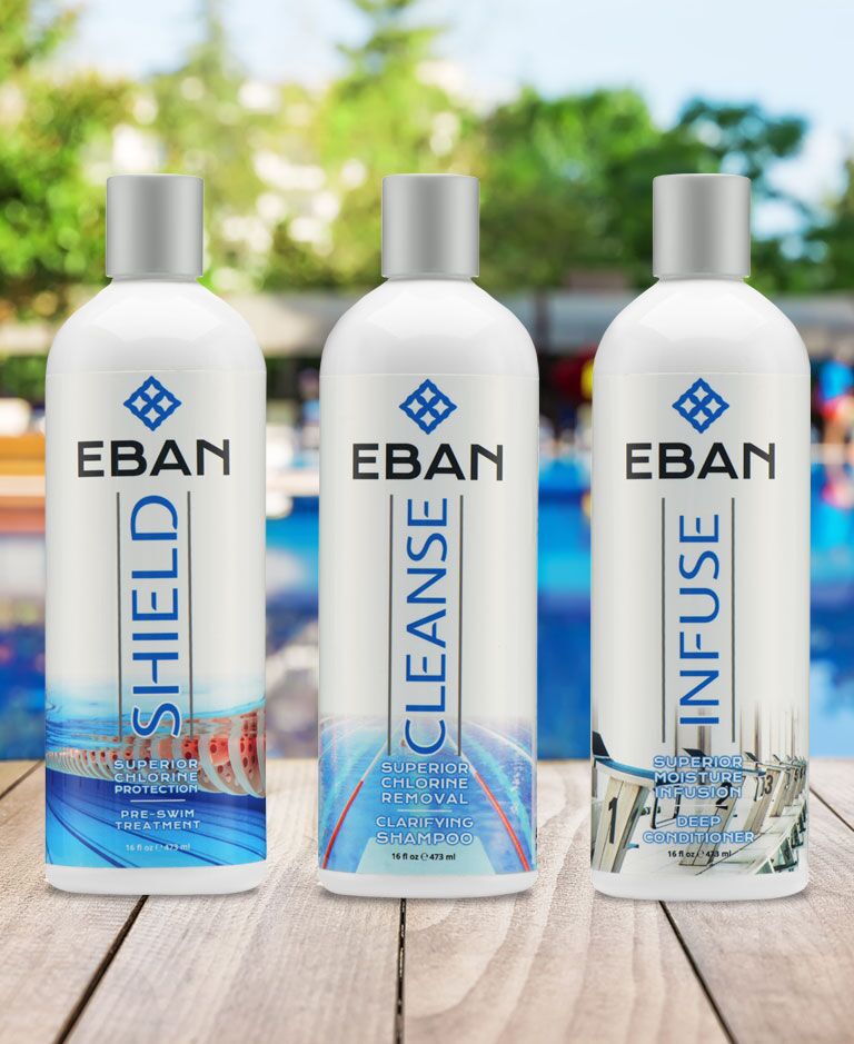 EBAN complete hair care system for swimmers vignette EBAN complete hair care system for swimmers vignette